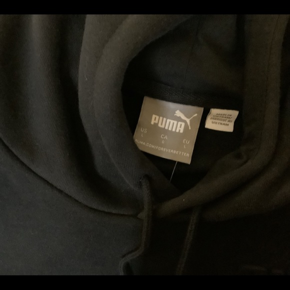 PUMA Men’s Hooded Black Sweatshirt M, L - Picture 8 of 12